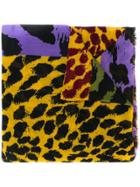 Diane Von Furstenberg Leopard Print Scarf - Purple