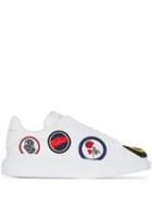 Alexander Mcqueen Appliqué Badge Oversized-sole Sneakers - White