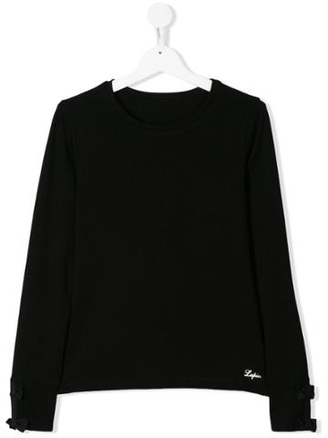 Lapin House Bow Detail Sweatshirt - Black