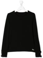 Lapin House Bow Detail Sweatshirt - Black