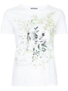 Alexander Mcqueen Skull And Floral Print T-shirt - White