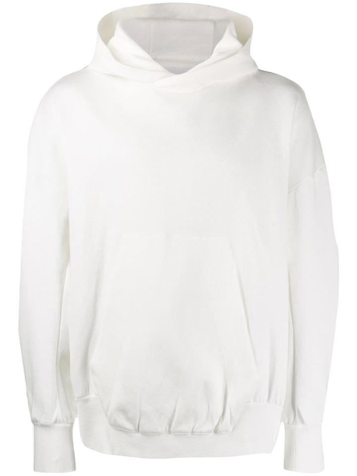 Julius Graphic Print Hooded Sweatshirt - White