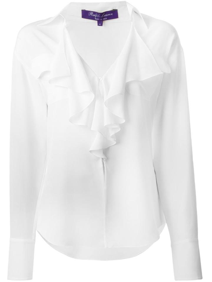 Ralph Lauren Ruffled Collar Blouse