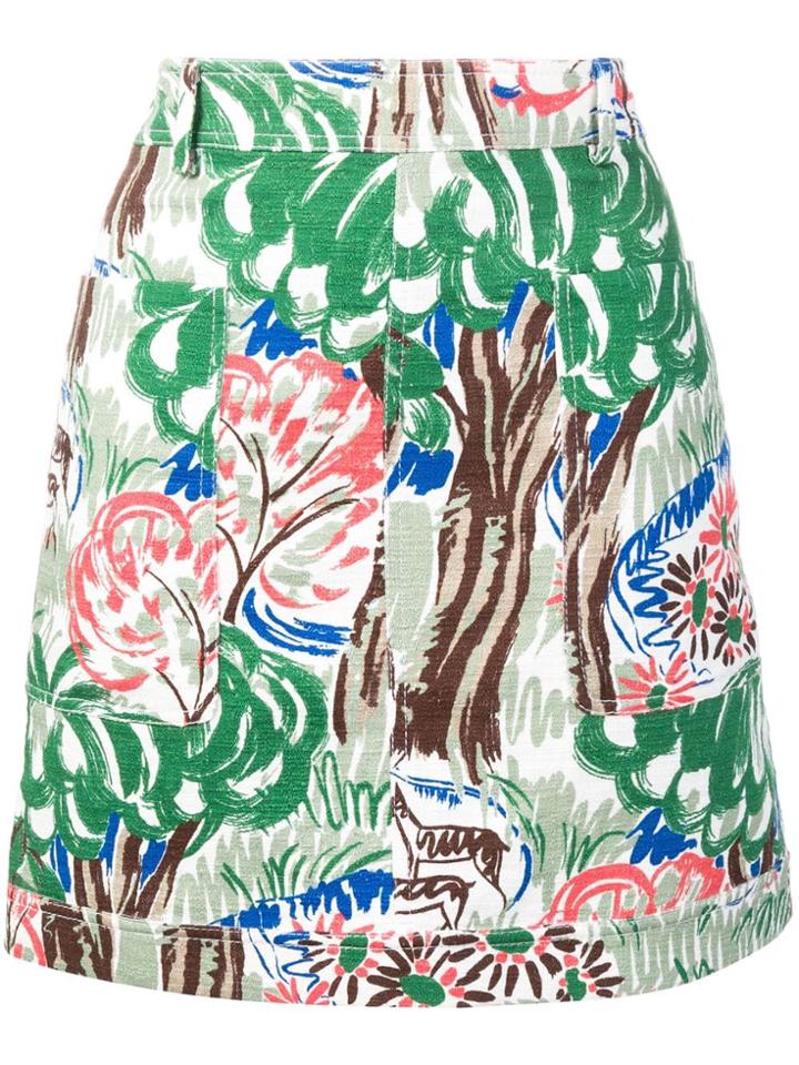 Victoria Victoria Beckham Pocket Skirt - Green