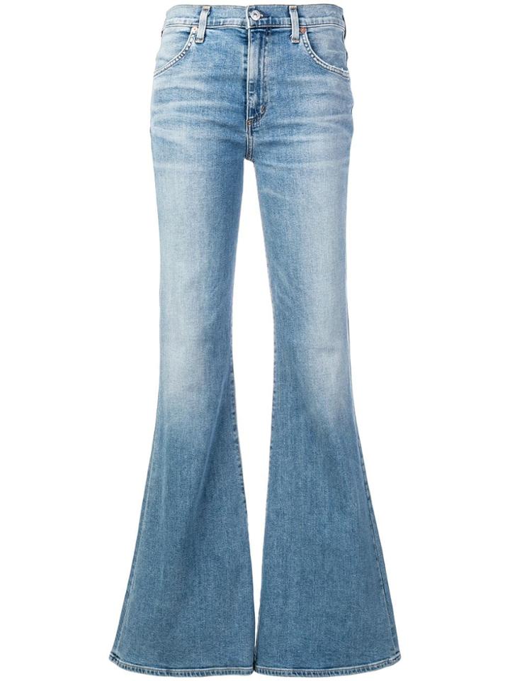 Citizens Of Humanity Faded Flared Jeans - Blue