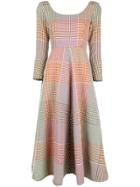 Rosie Assoulin Checked Midi Dress - Multicolour
