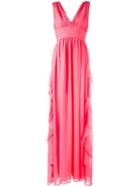 Msgm V-neck Gown - Pink