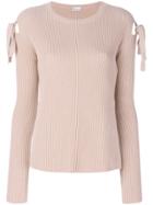 Red Valentino Knotted Sleeves Top - Pink & Purple