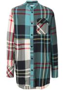 Jw Anderson Long Checked Shirt - Green