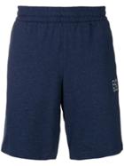 Ea7 Emporio Armani Contras Panel Jersey Shorts - Blue
