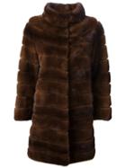 Liska 'antonia' Coat, Women's, Size: Medium, Brown, Mink Fur