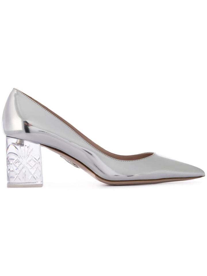 Miu Miu Transparent Heel Pumps - Silver