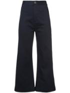 Sea High Waisted Sailor Trousers - Blue