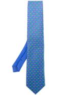 Etro Tortoise Print Tie - Blue