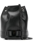 Salvatore Ferragamo Vara Bow Bucket Shoulder Bag - Blue