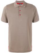 Kiton - Contrast Buttons Polo Shirt - Men - Cotton - Xl, Brown, Cotton
