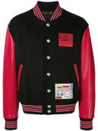 Versace Patch Embellished Bomber Jacket - Black