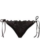 Fleur Du Mal Side Tie Bikini Bottoms - Black