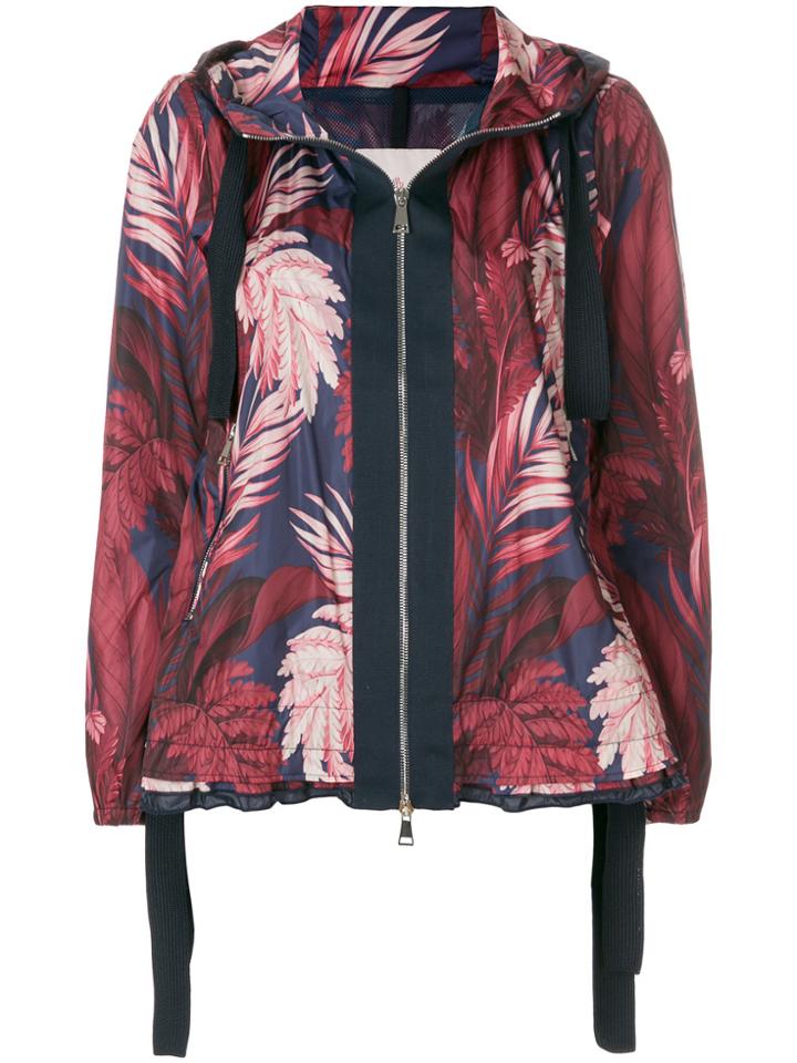 Moncler Foliage Print Hooded Jacket - Multicolour