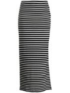 Majestic Filatures Striped Fitted Skirt - Black