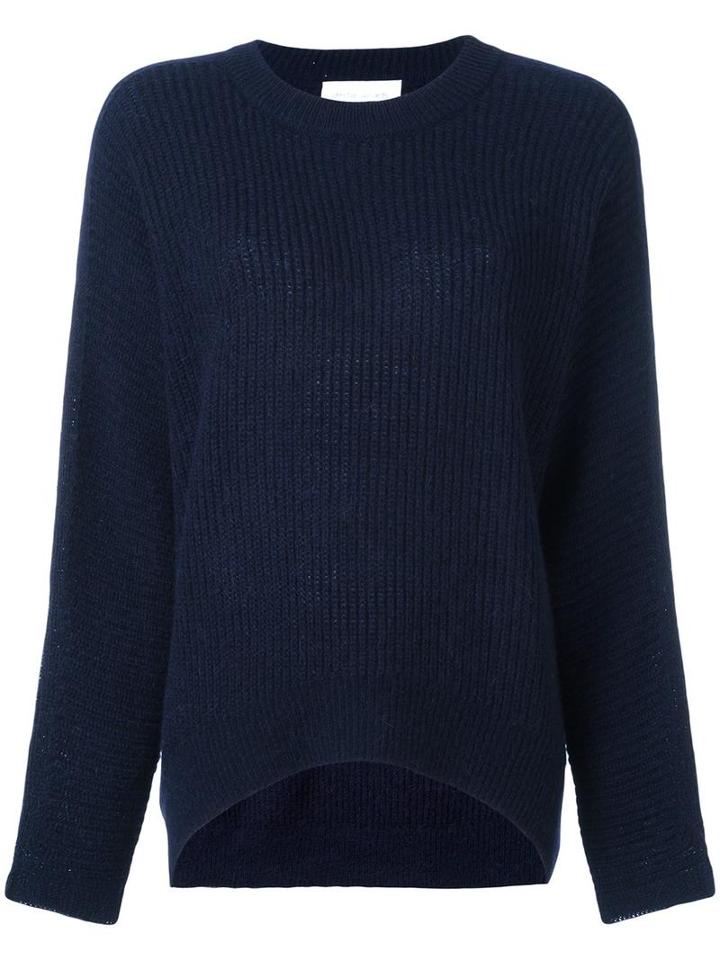 Christian Wijnants Ribbed Knit Jumper, Women's, Size: Small, Blue, Wool/alpaca/acrylic