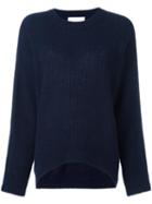 Christian Wijnants Ribbed Knit Jumper, Women's, Size: Small, Blue, Wool/alpaca/acrylic