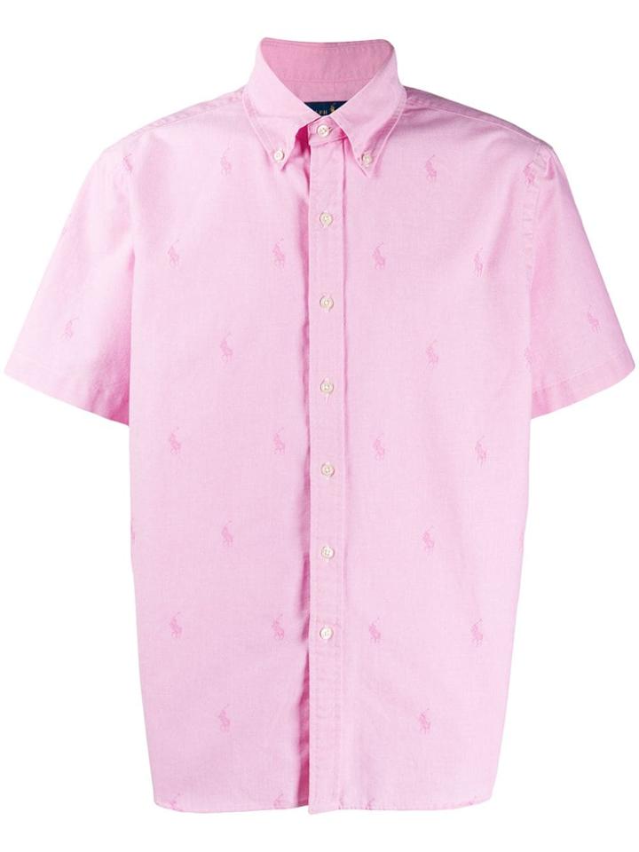 Polo Ralph Lauren Logo Jacquard Shirt - Pink