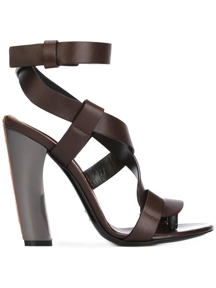 Tom Ford Curved Heel Sandals - Brown
