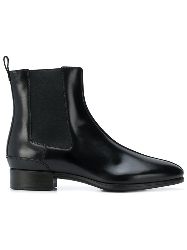 Santoni Chelsea Ankle Boots - Black