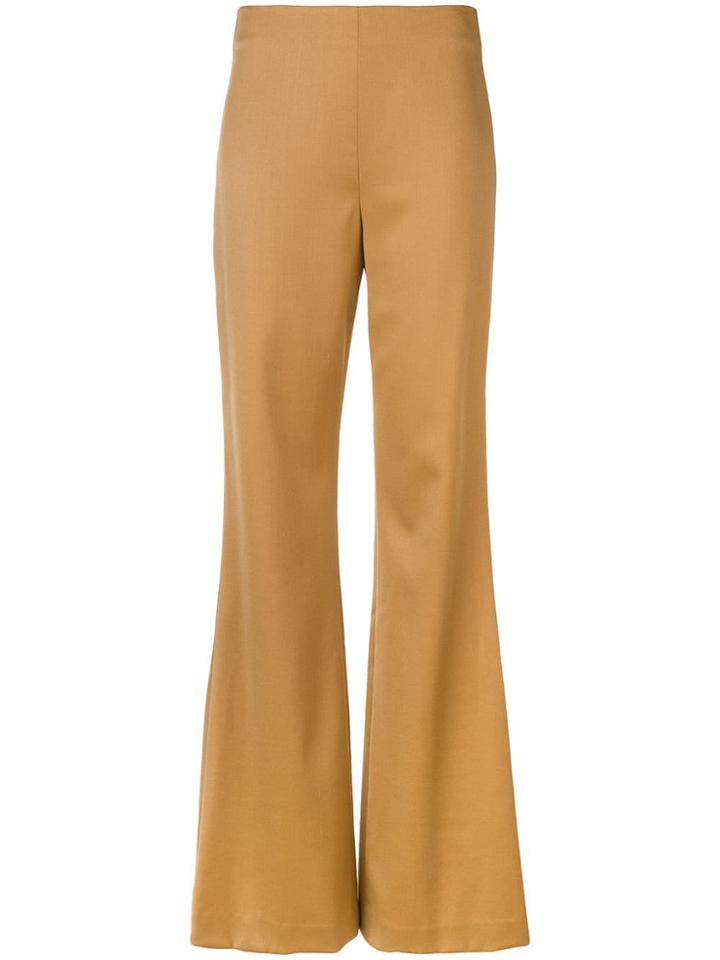 Alice+olivia Tailored Flared Trousers - Brown