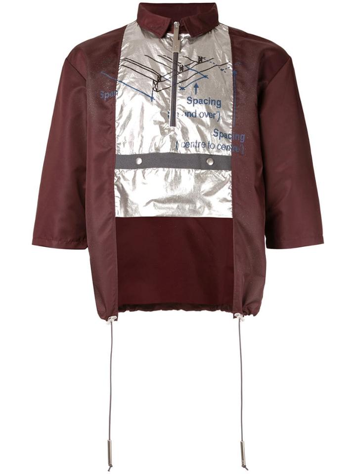 A-cold-wall* Constructed Polo With Metallic Layer - Purple