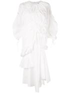 Enföld Deconstructed Ruched Dress - White