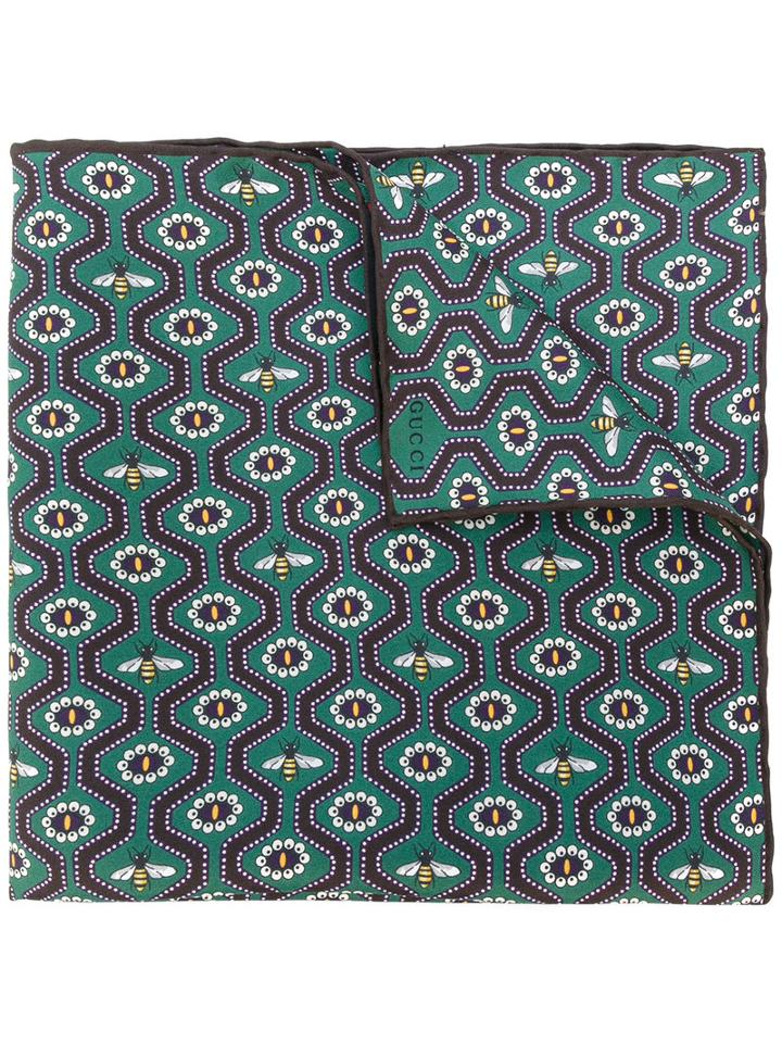Gucci - Bee Print Scarf - Men - Silk - One Size, Silk