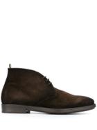 Officine Creative Flat Lace-up Boots - Brown