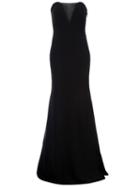 Emilio Pucci Semi Sheer Dress, Women's, Size: 44, Black, Silk/polyamide/spandex/elastane