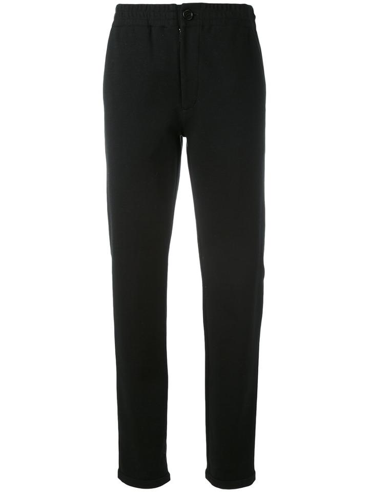 Fendi Classic Track Pants, Men's, Size: 52, Black, Cotton/spandex/elastane