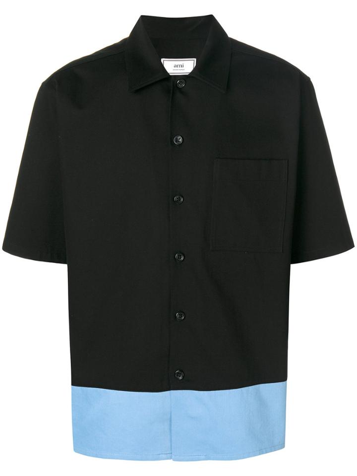 Ami Alexandre Mattiussi Stripe Detail Shirt - Black
