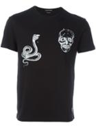 Alexander Mcqueen Skull And Snake Print T-shirt