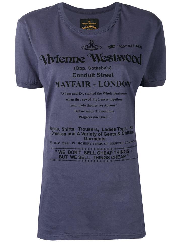 Vivienne Westwood Red Label - Logo Print T-shirt - Women - Cotton - S, Pink/purple, Cotton