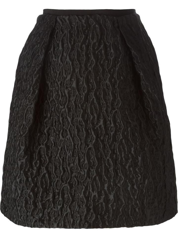 Carven 'trapezoid' Embossed Skirt
