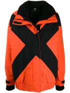 Burberry Contrast X Detail Jacket - Orange