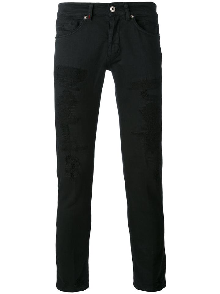 Dondup - George Trousers - Men - Cotton/spandex/elastane - 40, Black, Cotton/spandex/elastane