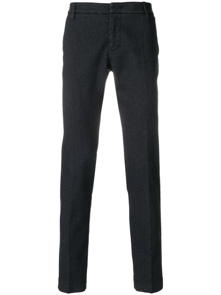 Entre Amis Woven Tailored Trousers - Blue