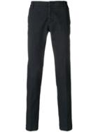 Entre Amis Woven Tailored Trousers - Blue