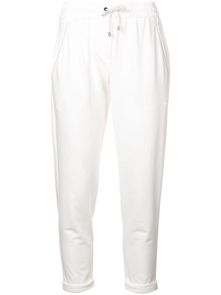 Brunello Cucinelli Straight Leg Trousers - White