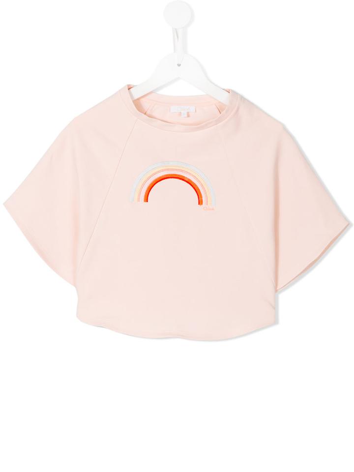 Chloé Kids Rainbow T-shirt, Girl's, Size: 8 Yrs, Pink/purple