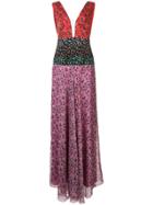 Raquel Diniz Gabrielle Sleeveless Maxi Dress - Pink & Purple