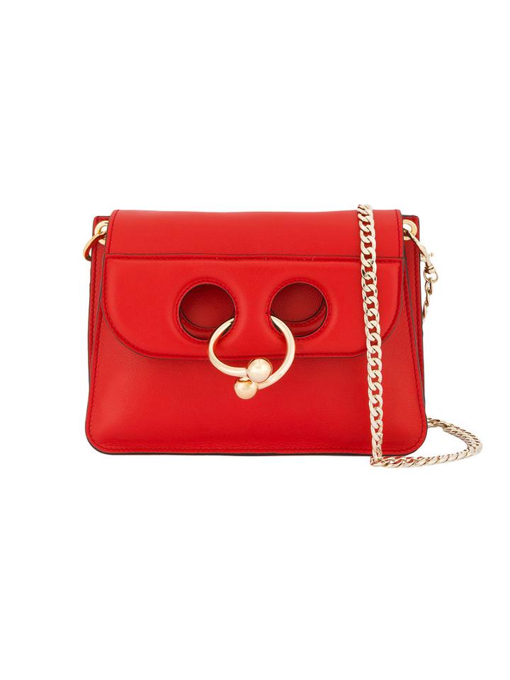 Mini Red Pierce Shoulder Bag - Women - Leather/metal - One Size, Leather/metal, J.w.anderson