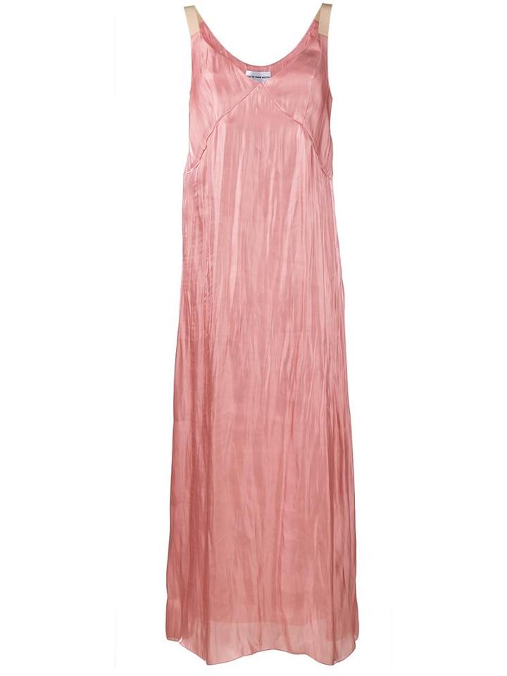 Walk Of Shame Crushed Silk Slip Dress, Women's, Size: 42, Pink/purple, Silk