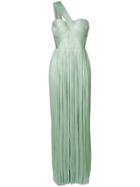 Maria Lucia Hohan One Shoulder Bustier Gown - Green
